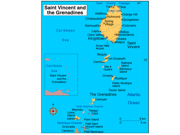 Grenadines the western vincent in union st and Western Union